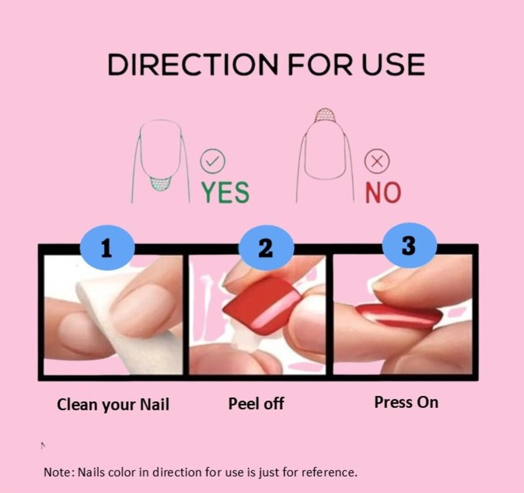 Purple Classic Press-On Nails Kit for Style