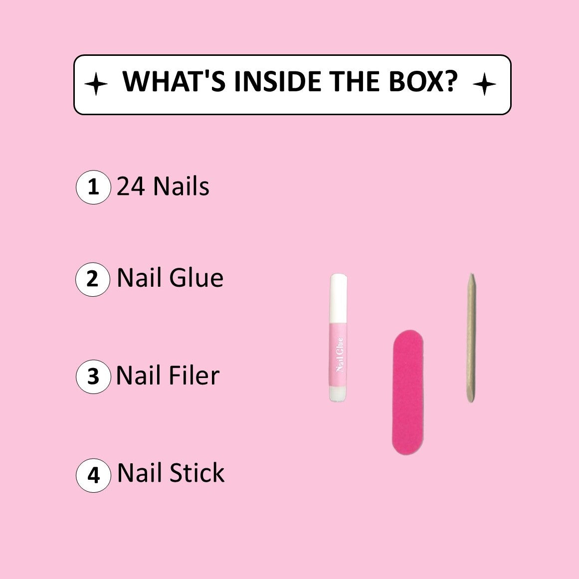 Beige Red Stone French Tip Press-On Nails