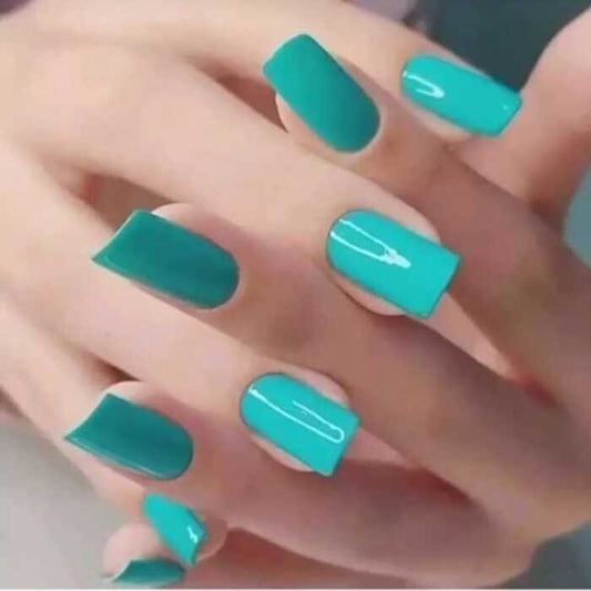 Sea Green Classic Press-On Nails