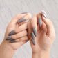 Grey Glossy Classic Press-On Nails