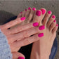 Magenta Hands and Toes Nail Set
