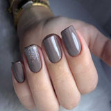 Grey Classic Press-On Nails