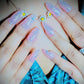 Flamingo Pink Bold Look Press-On Nails