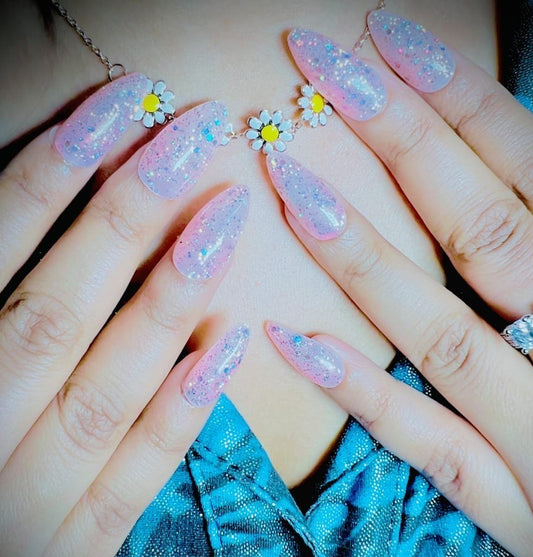 Flamingo Pink Bold Look Press-On Nails