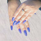 Purple Classic Press-On Nails Kit for Style