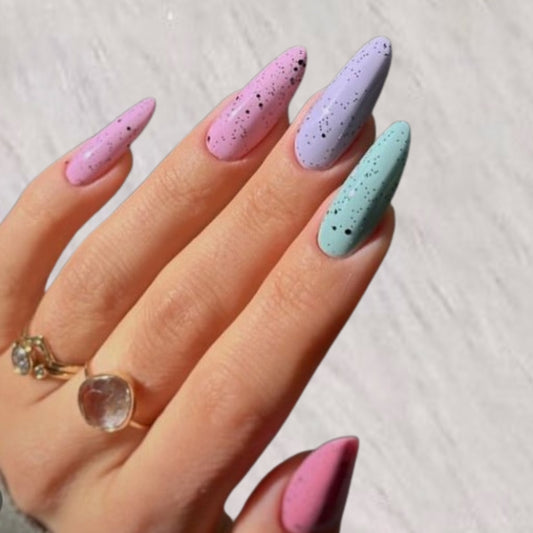 Multicolor Party-Wear Press-On Nails