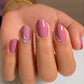 Pink Glitter Stone Press-On Nails