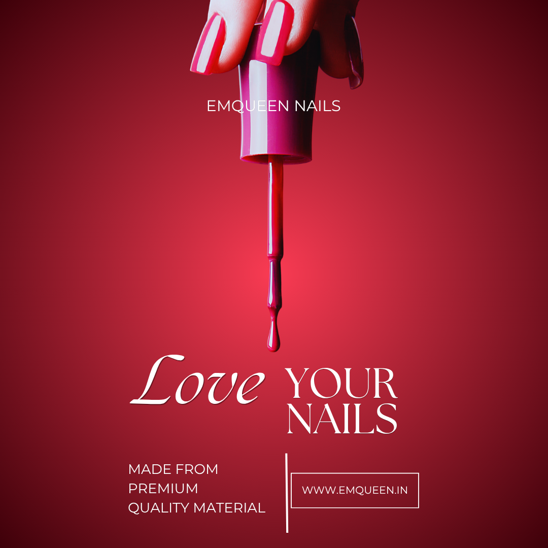 'EMQUEEN NAILS' branding.