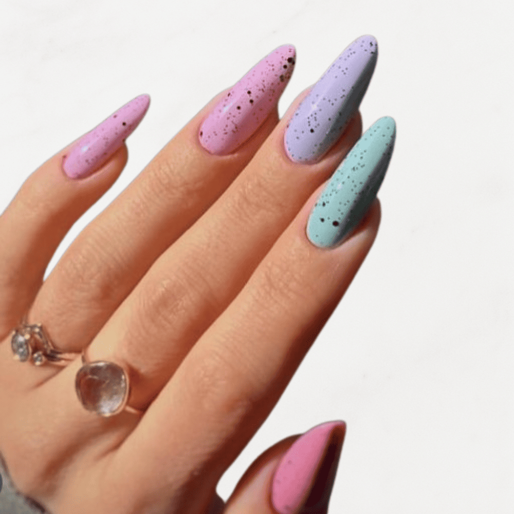 Emqueen Multicolor Party-Wear Press-On Nails