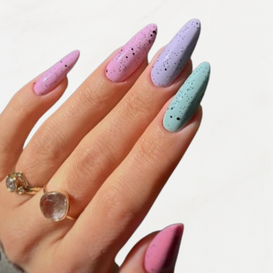 Emqueen Multicolor Party-Wear Press-On Nails