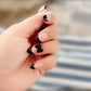 Beige Black French Tip Press-On Nails