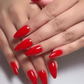Hot Red Bridal Festive Press - On Nails - Emqueen