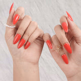 Hot Red Bridal Festive Press - On Nails - Emqueen