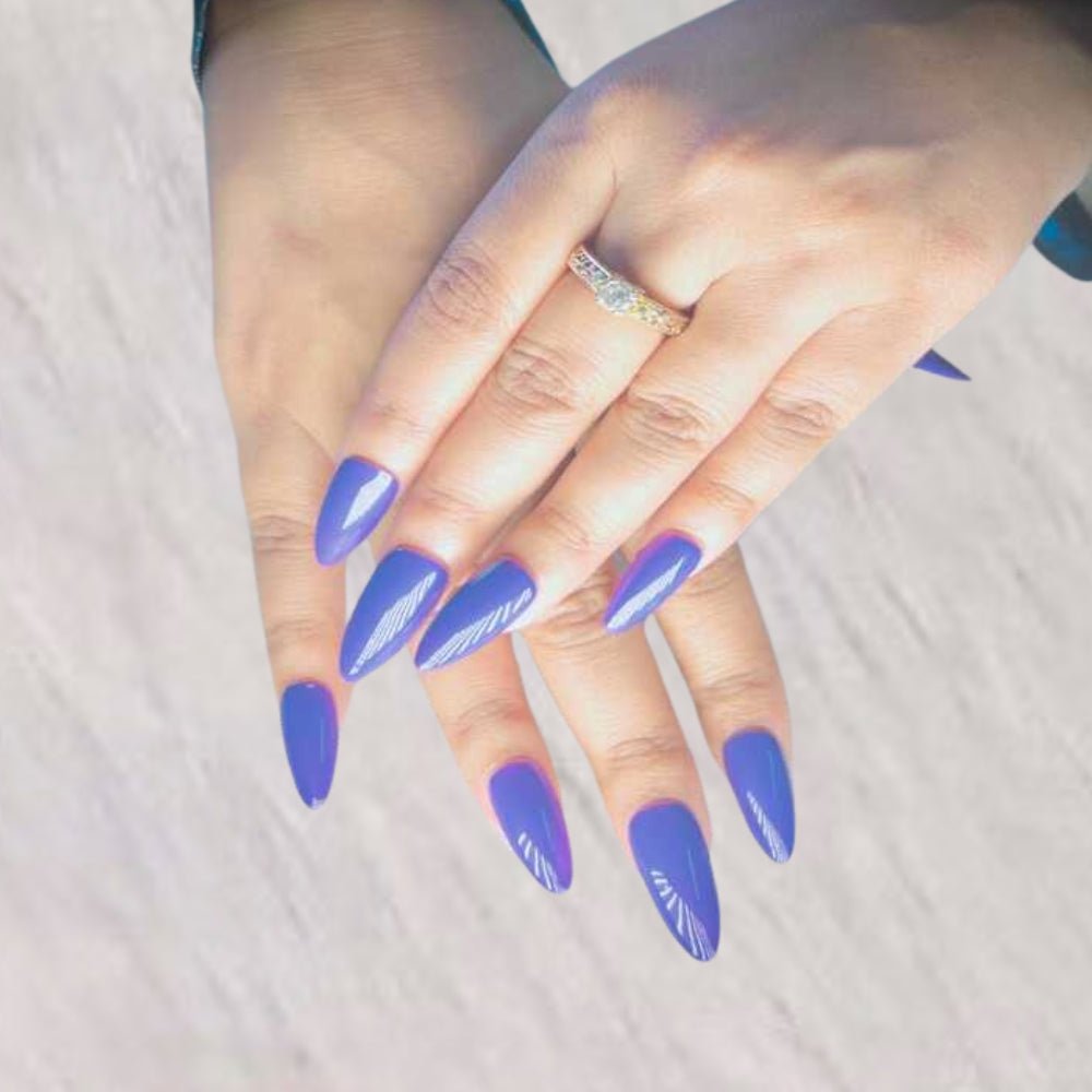 Purple Classic Press - On Nails Kit for Style - Emqueen