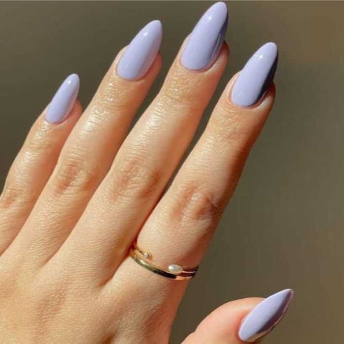 Lavender Stylish Artificial Nails - Emqueen
