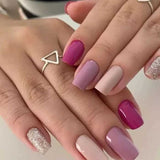 Multicolor Classic Polished Stick - On Nails - Emqueen