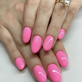 Pink Classic Polished Press - On Nails - Emqueen