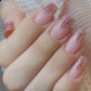 Blush Ombre Sparkle Press - On Nails - Emqueen
