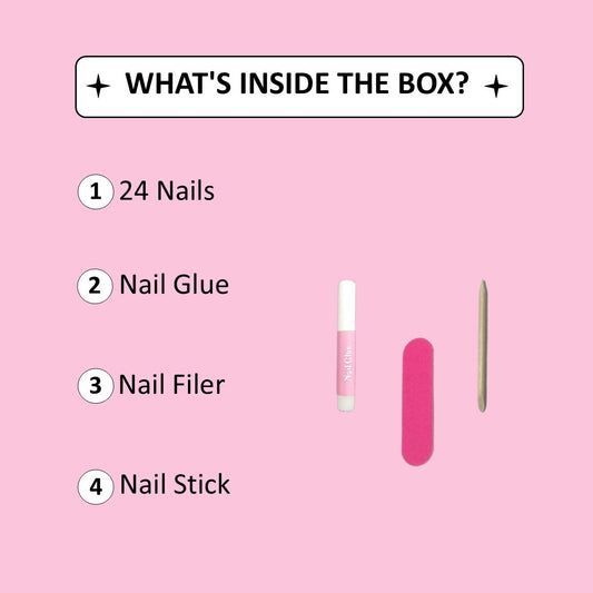 Purple Classic Press-On Nails Kit for Style