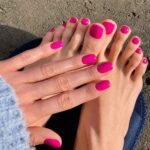Magenta Hands and Toes Nail Set