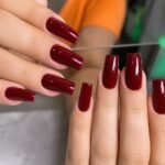 Maroon Classic Timeless Press-On Nails