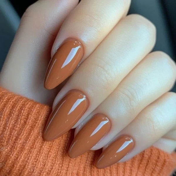 Soft Brown Press-On Nails
